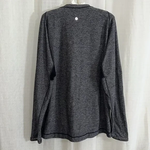 lululemon XL Men’s Charcoal Heather Gray Soft Long Sleeve Jersey Pullover